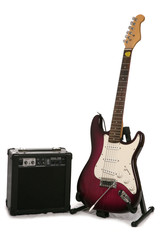 Fototapeta premium electric guitar and amplifier