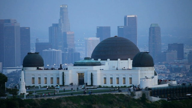 Griffith Park Observatory With  Los Angeles in the Background