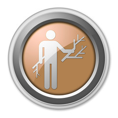 Bronze 3D Style Button 