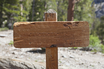 Blank Trail Sign