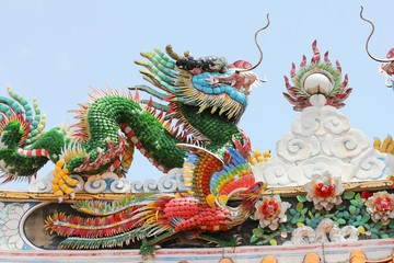 Chinese temple in Bangkok, Thailand.