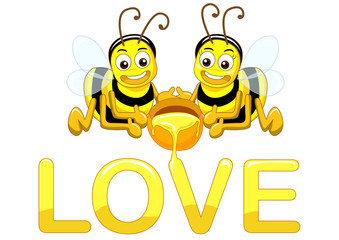 bee in love