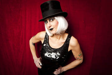 cabaret performer on stage