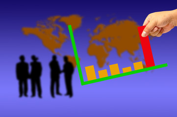 Graph - Hand holding