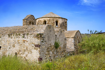 gr&egrave;ce; cyclades; naxos : &eacute;glise byzantine aghios mama