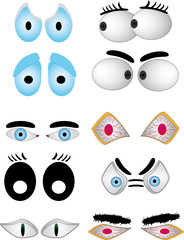 Cartoon eye set