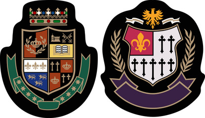 fashion royal badge set