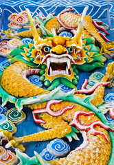 Dragon in Thean Hou Temple at Kuala Lumpur (Malaysia)