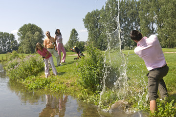 Wasserschlag beim Golf