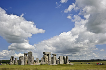 Stonehenge, a megalithic monument in England built around 3000BC