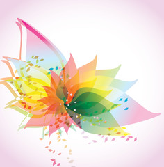 Abstract floral background, eps10