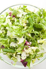 green salad. healthy vegetarian food