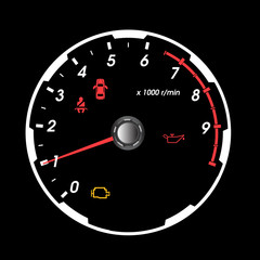 Fototapeta premium tachometer car