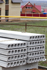 Pile  concrete slab  construction house