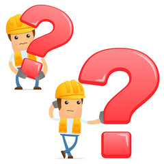 set of funny cartoon builder