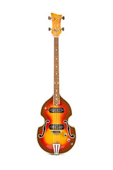 stylish vintage bass guitar