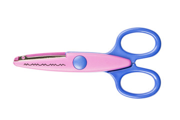Colorful zigzag scissors