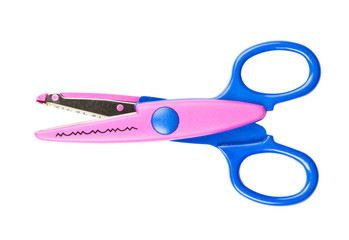 Colorful zigzag scissors