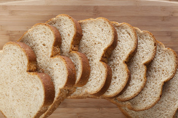 Slices of wheat bread