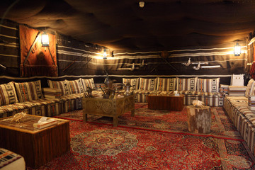 Traditional Bedouin tent in Al Ain, Emirate of Abu Dhabi