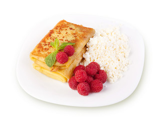sweet pancakes with cottage cheese