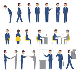 ビジネスマンポーズ集