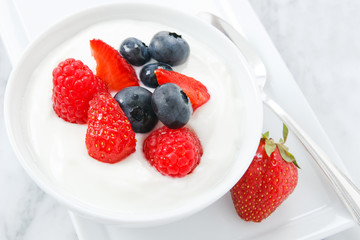 Summer Fruit and Yogurt