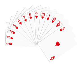 Playing cards – hearts