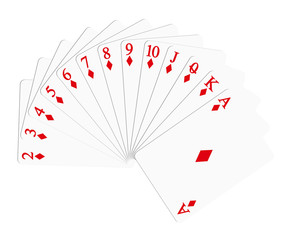 Playing cards – diamonds