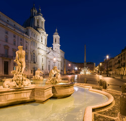 Obraz premium L'alba a Piazza Navona, Roma