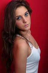 Fototapeta premium White and red 24