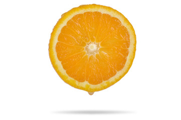 Orange on white