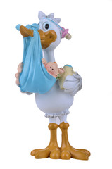 Stork with the child