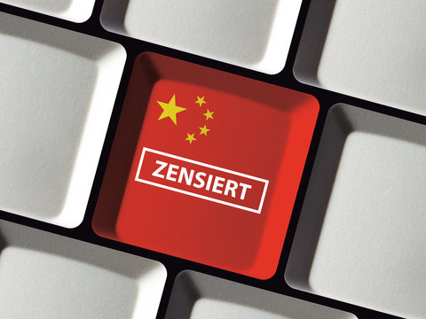 China Zensur auf Tastatur