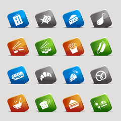 Cut Squares - Food Icons