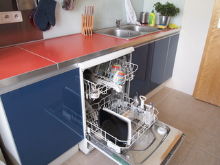 Dishwasher in a modern kitchen