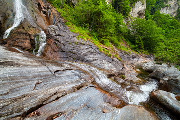 Latoritei waterfall in Romania mountains