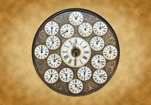 Antique Clock - Powered by Adobe