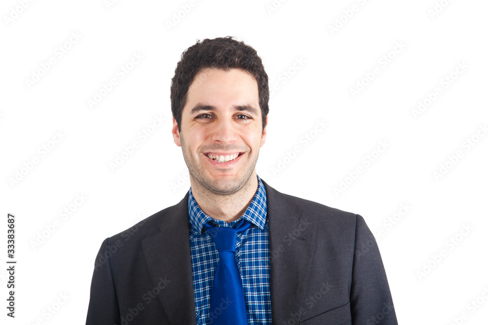 Wall mural Young smiling businessman portrait