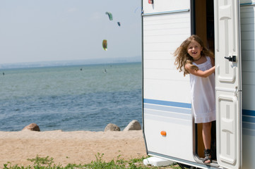Summer vacation - camping at the beach