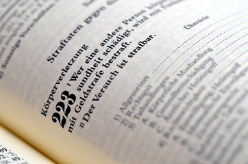 Körperverletzung im Strafgesetzbuch