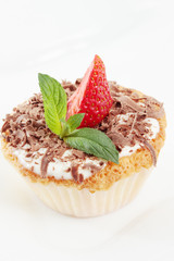 cake with strawberries