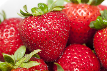 Fresh red strawberries