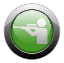 Green Metallic Orb Button 