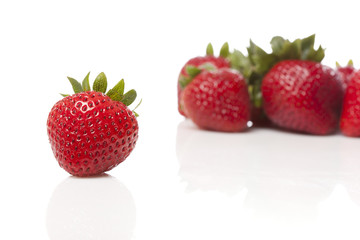 Fresh red strawberries