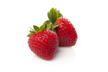 Fresh red strawberries