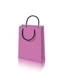 Lila Einkaufstasche