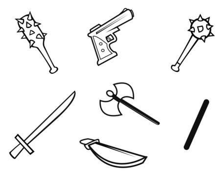 weapons outline