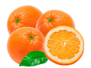 orange isolated on white background