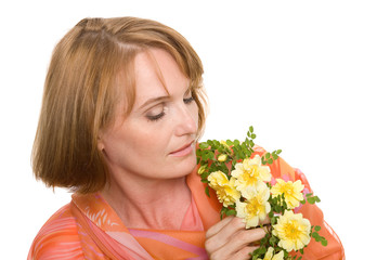 Fototapeta premium Thoughtful mature woman